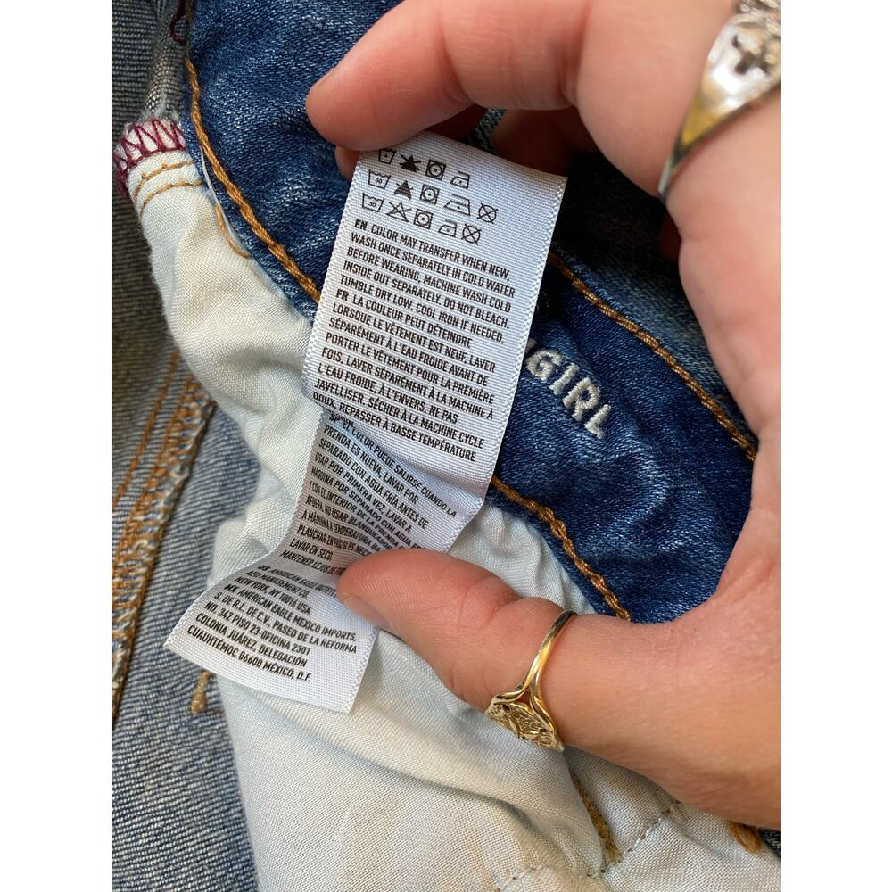 American Eagle Outfitters Stretch Tomgirl Denim Shorts - Picture 5 of 6